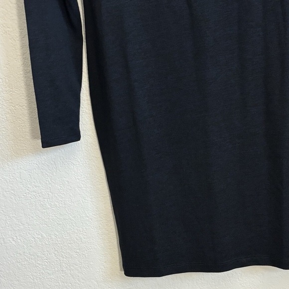 FRENCH CONNECTION Classic Navy Long Sleeve Knee Length Dress Medium - Picture 3 of 4